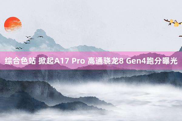 综合色站 掀起A17 Pro 高通骁龙8 Gen4跑分曝光