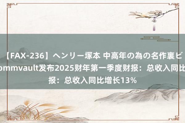 【FAX-236】ヘンリー塚本 中高年の為の名作裏ビデオ集 Commvault发布2025财年第一季度财报：总收入同比增长13%