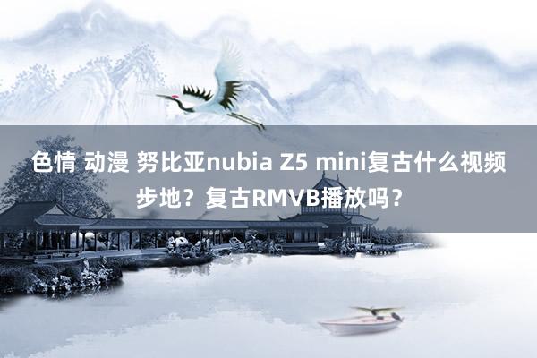 色情 动漫 努比亚nubia Z5 mini复古什么视频步地？复古RMVB播放吗？