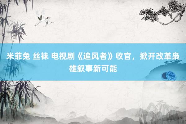 米菲兔 丝袜 电视剧《追风者》收官，掀开改革枭雄叙事新可能